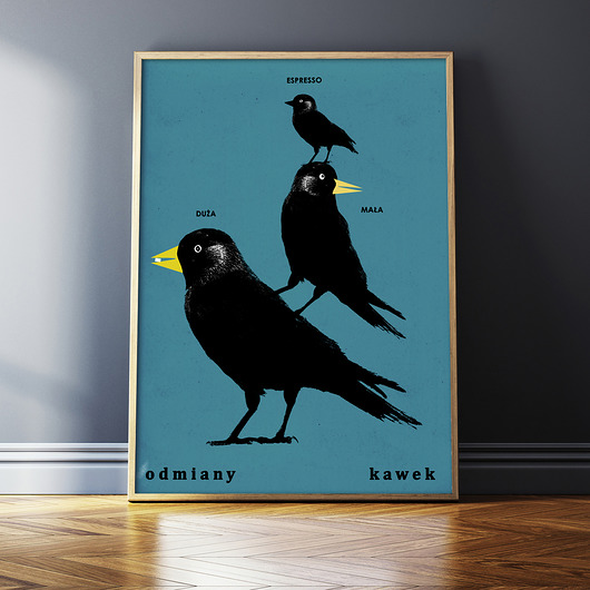 plakaty Plakat "Odmiany kawek"
