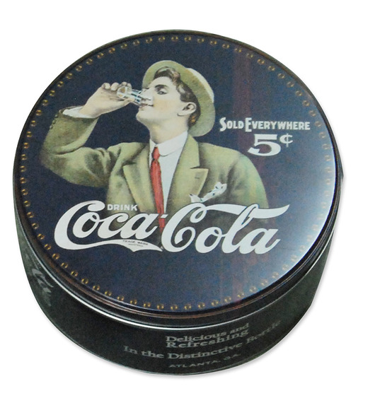 Puszka okrągła Coca-Cola granatowa MIA home