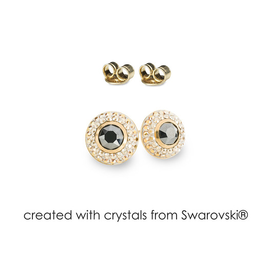 Srebrne kolczyki z kryształami marki Swarovski Alessandra unique