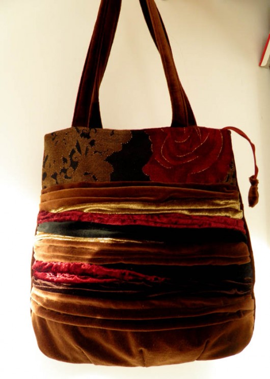 torebka ART stripes brown AvA