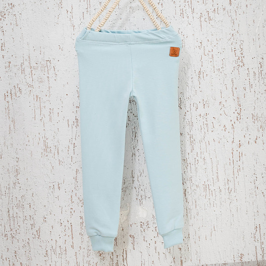 Legginsy ze ściągaczem Basic - błękitne Benni