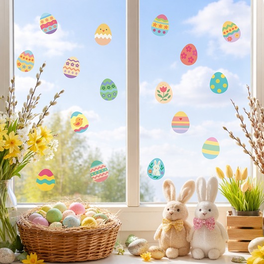 ozdoby wielkanocne Wielkanocne naklejki dwustronne