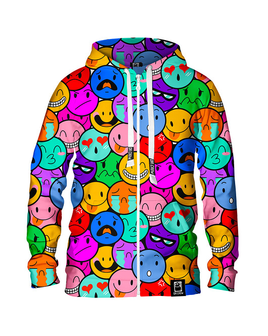 bluza z kapturem damska Damska Bluza Expres Zamek DR.CROW Smiles