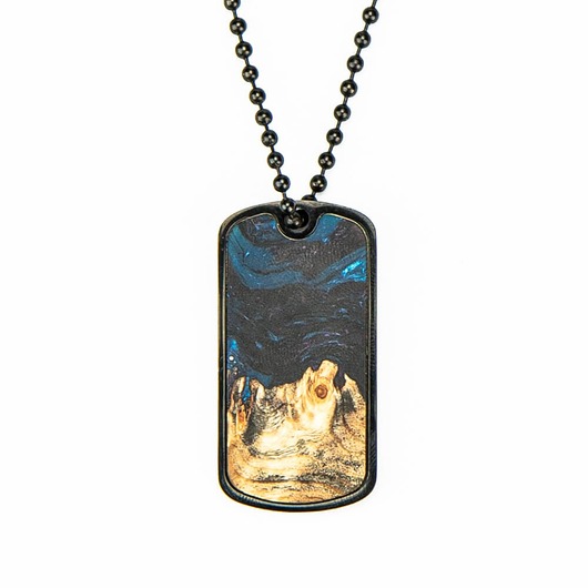 biżuteria męska Nieśmiertelnik Bewood Resin Neptun Czarny