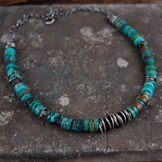 biżuteria męska Turkus naszyjnik unisex
