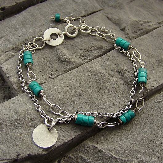 bransoletki z kamieni naturalnych Turkus - bransoletka