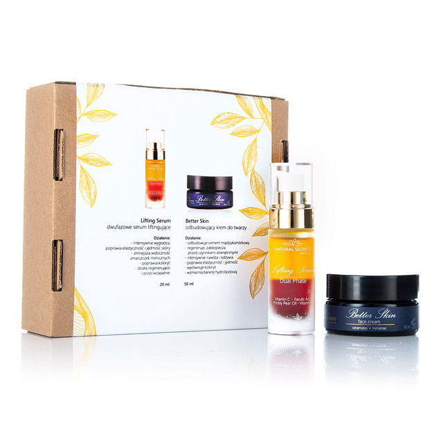 serum do twarzy Zestaw Perfect Look - krem odbudowujący + lifting serum