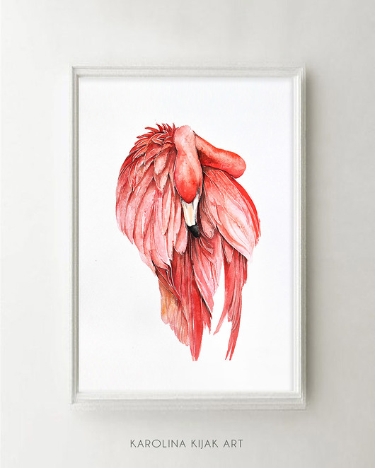 Flaming II - plakat autorski Karolina Kijak