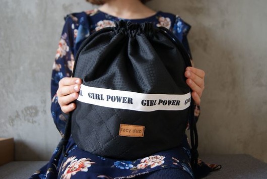 duży worek-kosmetyczka GIRL POWER tacy duzi