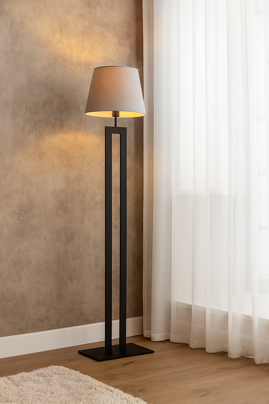 lampy podłogowe Designerska lampa stojąca do salonu VEGAS VELUR