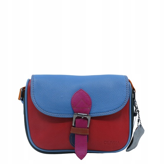 torby na ramię Listonoszka torebka damska skóra naturalna kolorowa oryginalna OLIVKA