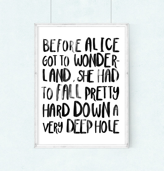 PLAKAT–Before Alice got to Wonderland...A3 wejustlikeprints