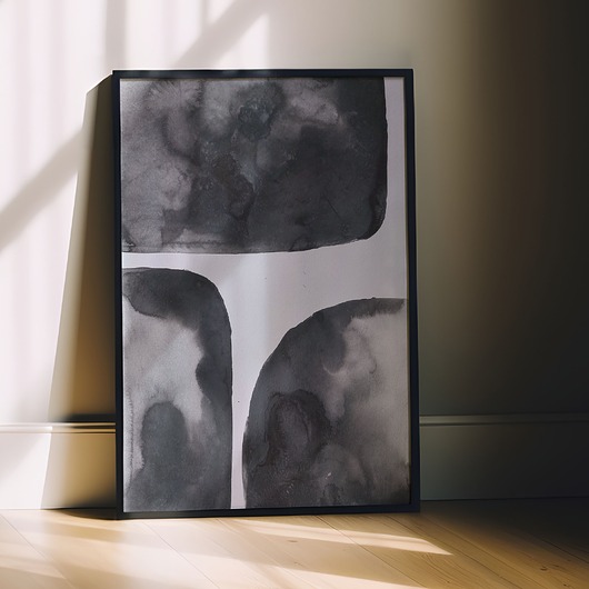 obrazy SHAPES OF FREEDOM - akryl na papierze, A3, Z RAMĄ
