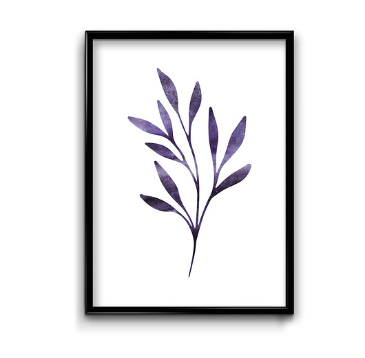 plakaty Plakat Fioletowa Gałązka