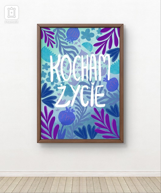 plakaty Plakat Kocham życie