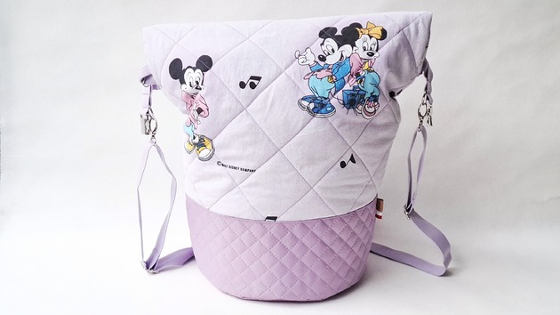 plecaki Worek plecak duży " Mickey Mouse i przyjaciele "fioletowy