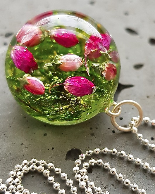 naszyjnik z wrosem i mchem Grol Jewellery