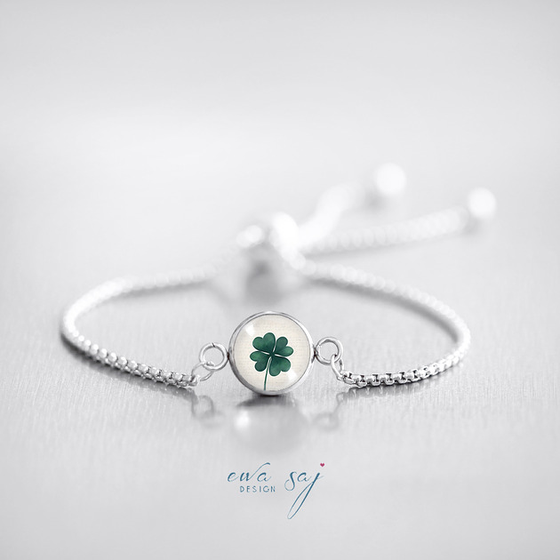 bransoletki ze szkła Na szczęście - stal nierdzewna