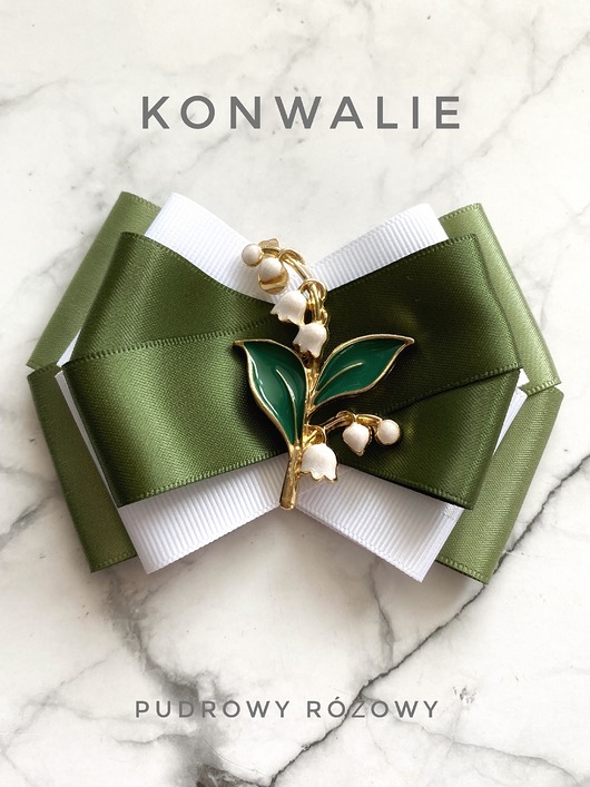 broszki Kolekcja Kwiatowa KONWALIE Brosza z kwiatami