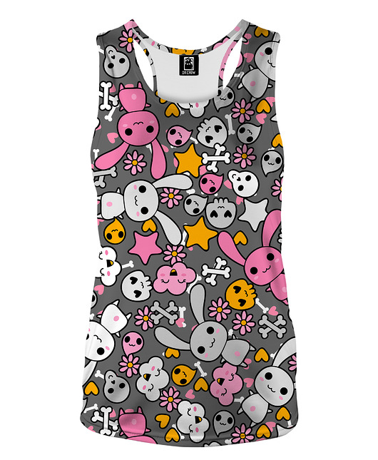 topy damskie DR.CROW Bokserka Damska Skull Rabbit