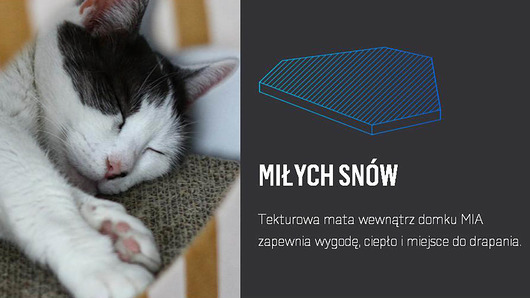 Mata Tekturowa - akcesorium MIA Domku dla Kotów myKotty