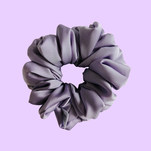 gumki do włosów Satynowa gumka satynowa scrunchie owijka frotka lawenda MAXI