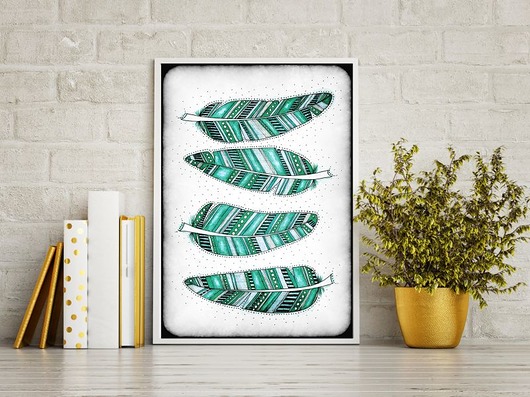 grafiki i ilustracje Piórka