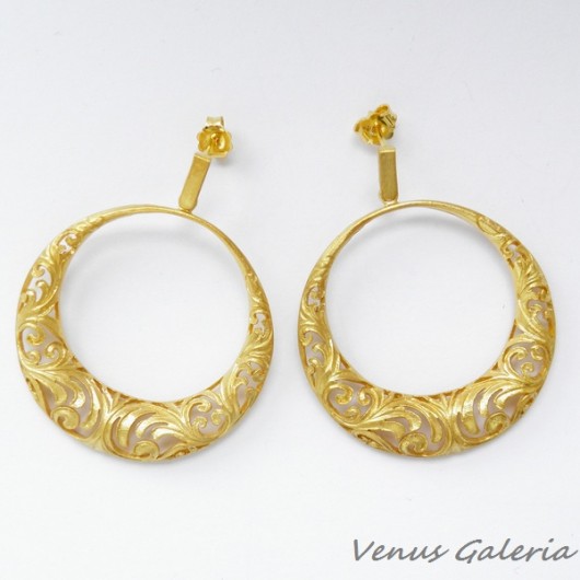 Kolczyki pozłacane - Venezia Gold  VENUS GALERIA