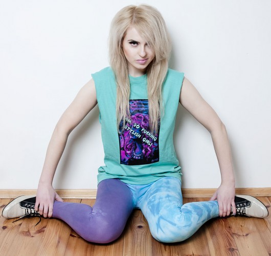 Dwukolorowe legginsy DarkSugarWear