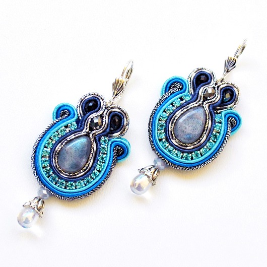kolczyki soutache Sutaszowe kolczyki SUN&MOON