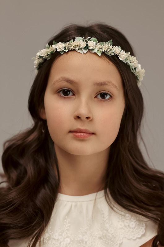 wianki komunijne Delikatny wianek na głowę n.30728