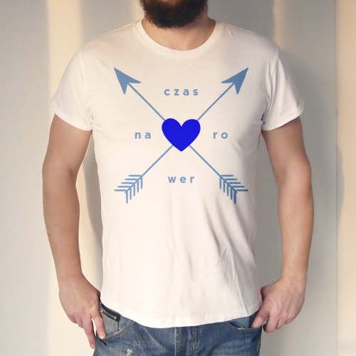 Czas na rower kolor Męska podwinięta Biała ONE MUG A DAY