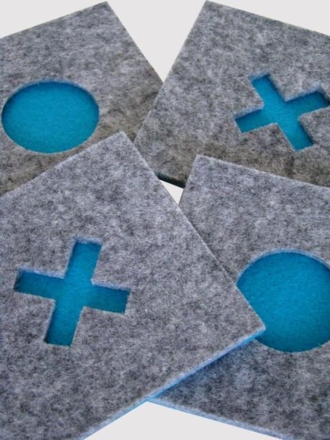 TIC-TAC-TOE Podstawki pod kubek (nowe kolory!) magapi
