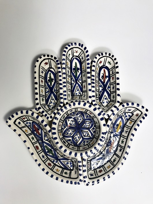 patery i talerze Ręka Fatimy Mała arabski zestaw talerzy