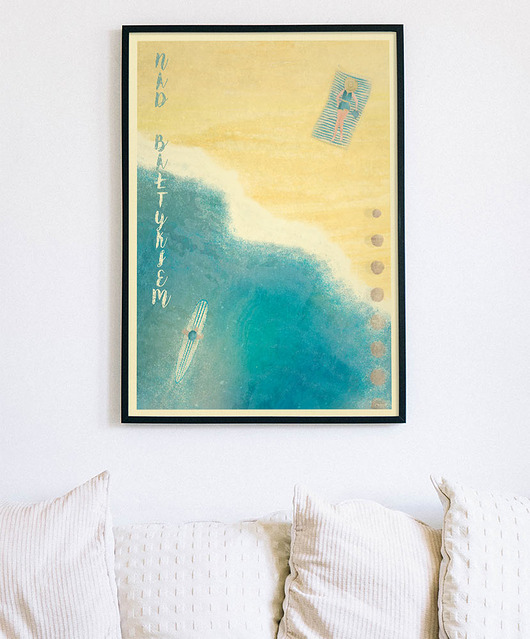 plakaty Plaża nad Bałtykiem - plakat 50x70 cm