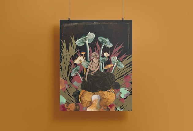 plakaty Plakat 40x50 - kolaż - Córka Grzybów