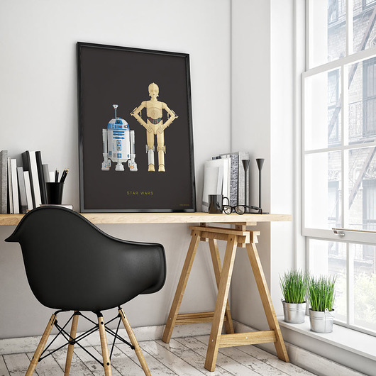 plakaty Plakat Star Wars - Gwiezdne Wojny / R2D2 i C3PO