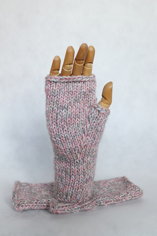 rękawiczki damskie Mitenki Edyta-bezszwowe rękawiczki bez palców z krótkim kciukiem