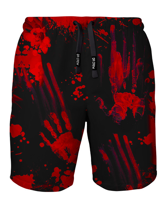 spodnie męskie Shorty Kąpielowe Męskie DR.CROW Zombie Black