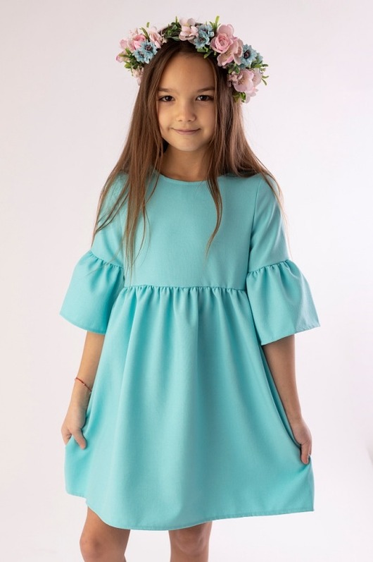 Sukienka turkusowa dla dziewczynki My princess