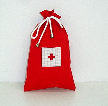 Apteczka warszawska (red) - XL metka by traczka