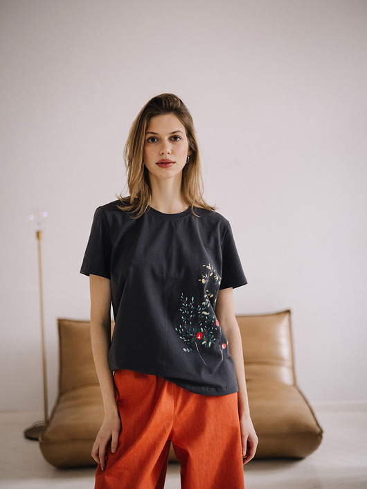t-shirt damskie T-shirt  FLOW - Citrus Grey