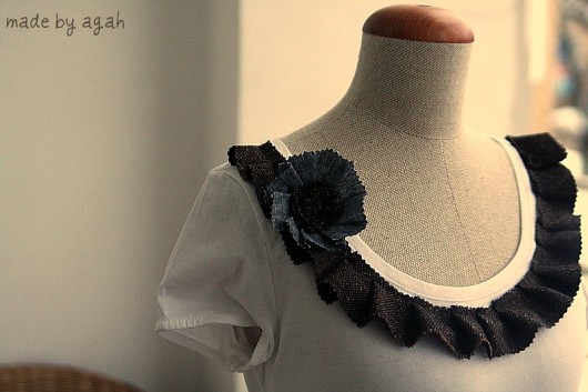 36 Tweed Ruffle & Scrappy Flower made by agah