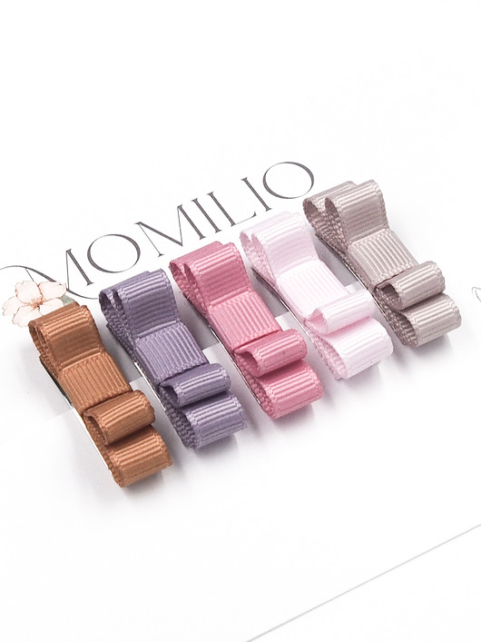 ozdoby do włosów dla dzieci Spinki do włosów Mini Basic Bow  5 szt.
