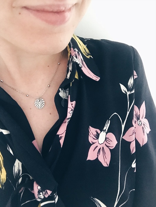 Krótki naszyjnik  Bohemian Blume Monstera Vander jewelry