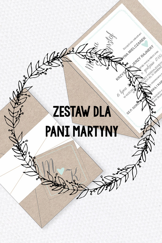 Dla Pani Martyny! RUSTIC MINT! Papel