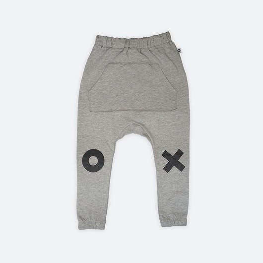spodnie dla chłopców Kids Basic Baggy - GRAY MELANGE
