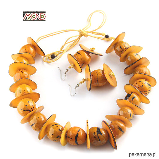 Żółte korale z tagua (005) Galeria Macondo