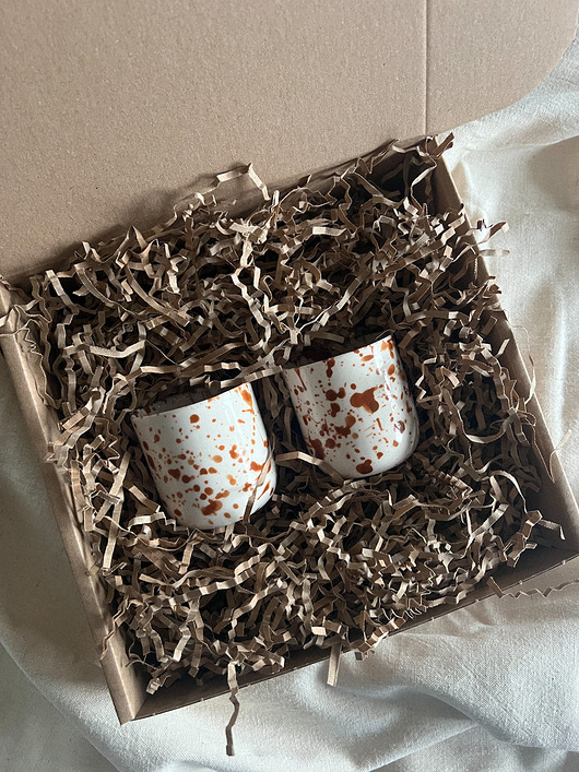 kubki Zestaw prezentowy 2 kubki porcelanowe