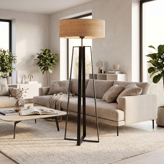 lampy podłogowe Designerska lampa stojąca do salonu MOSS ECO